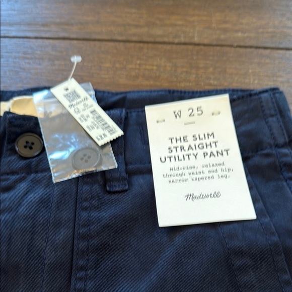 Madewell The Slim Straight Utility Pant in Garment Dye Size 25 - Picture 11 of 14